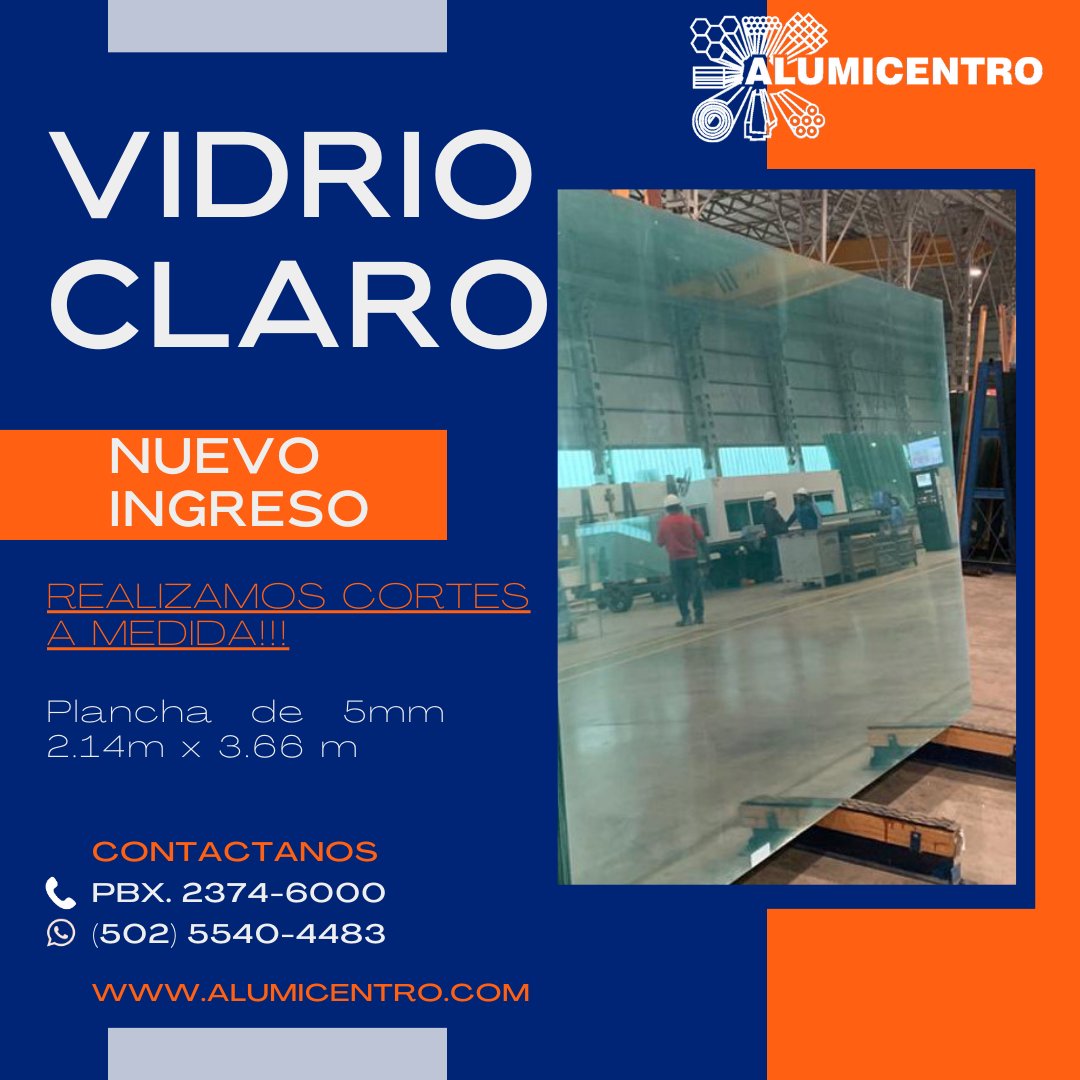 ALUMICENTROGUAT's tweet photo. 📷*NUEVO INGRESO DE CONTENEDORES DE VIDRIO*📷
Disponible para todos tus proyectos,
vidrio claro 5mm en medidas 2.14 x 3.66 metros

📷Contáctanos vía whatsApp 📷 https://t.co/GnuogRXXlg
https://t.co/9991mTFKtm PBX 2374-6000 https://t.co/XHOHiPwrxl
