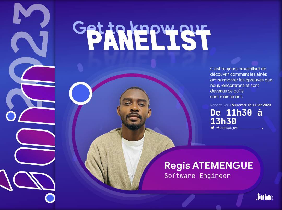 Vous le connaissez, vous l’admirez, vous le respectez, et il sera là, ce mercredi 12 juillet, pour vous parlez de lui, et répondre à vos questions !

Rendez-vous au #juin2023, vous ne regretterez pas ✨🤩
<a href="/regis_ate/">Régis Atemengue</a> 
#comsas
#juin