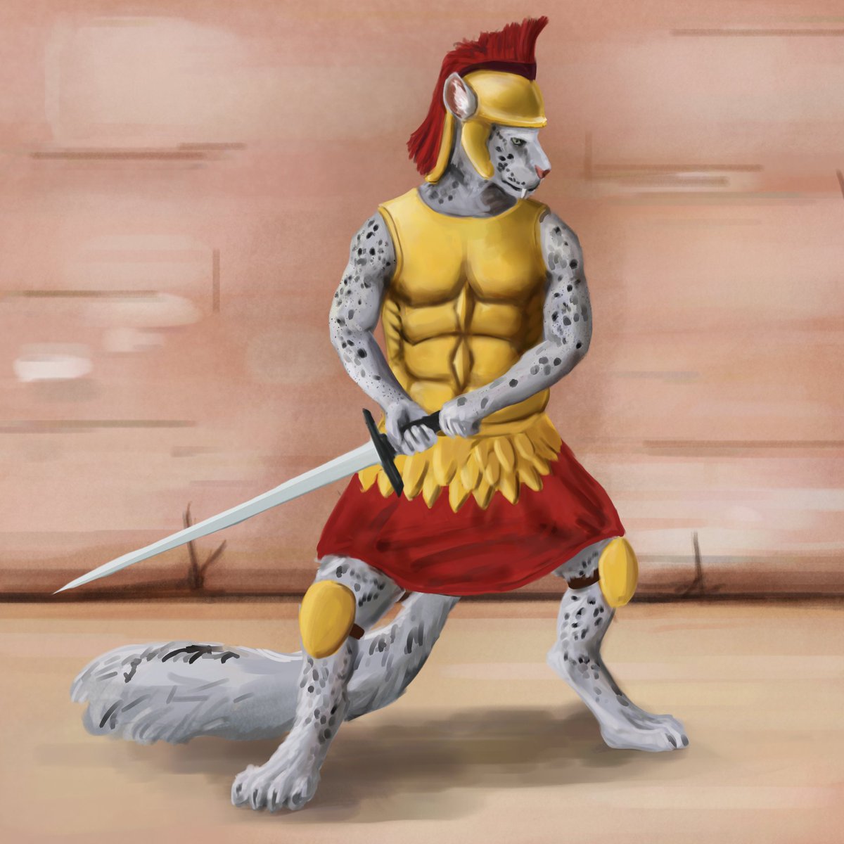 adamant356's tweet photo. #artfight revenge for @TanookiJon, my first of the event! It was fun painting this guy :) https://t.co/0vFtzn2d2I
