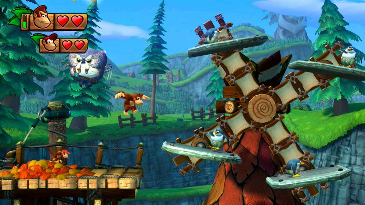 retroactivepod's tweet photo. Wii U Daily Spotlight: Donkey Kong Country: Tropical Freeze - after the disappointing Donkey Kong Country Returns this was a return to form and a fantastic game at that.  Was ported to the #NintendoSwitch also!  #retro #retrogaming #retrogames #podcast #Nintendo #FridayVibes https://t.co/5vJuGDdHbP