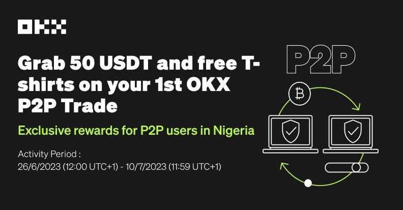 MRtim__1911's tweet photo. Experience an unrivaled 100% reward! Participate now for a chance to win up to 50 USDT. The top 10 traders will receive exclusive OKX shirts. Enjoy fee-free trading on OKX P2P today!
Get started today via https://t.co/eTGEGhVX7Z
#SuperReward #CryptoProm https://t.co/CHxCZe1MMJ