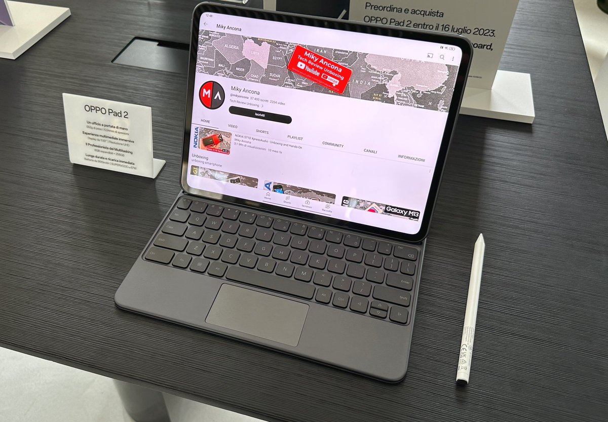 MikyAncona's tweet photo. Nuovo @oppo pad 2 @oppoitalia
https://t.co/6vdlPT0pbZ
#oppo #oppopad #oppopad2 #mikyancona #tablet #tech #milano https://t.co/VftBfzYiz2