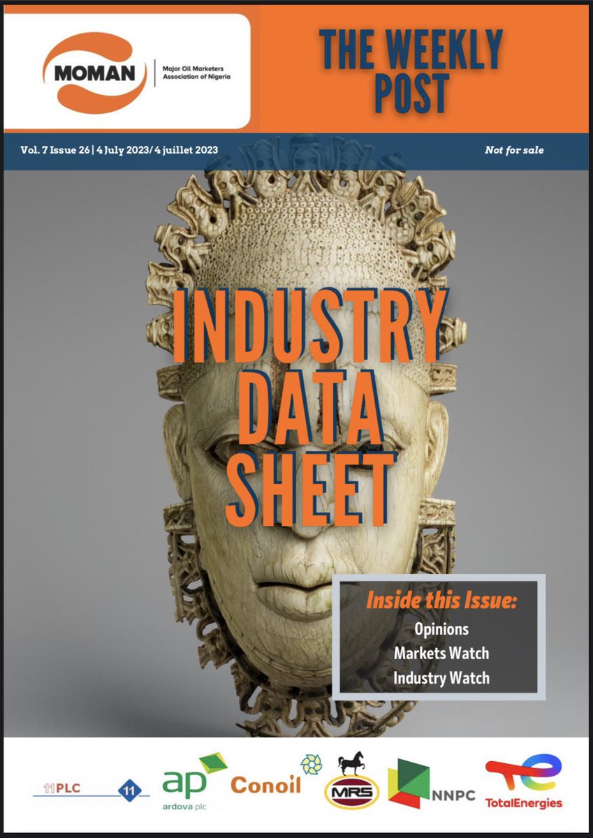 meman_info's tweet image. Industry Data Sheet - The Weekly Post
#MOMAN
#BetterTogether
#TheWeeklyPost
#datasheet
#petroleumindustry
#Nigeria