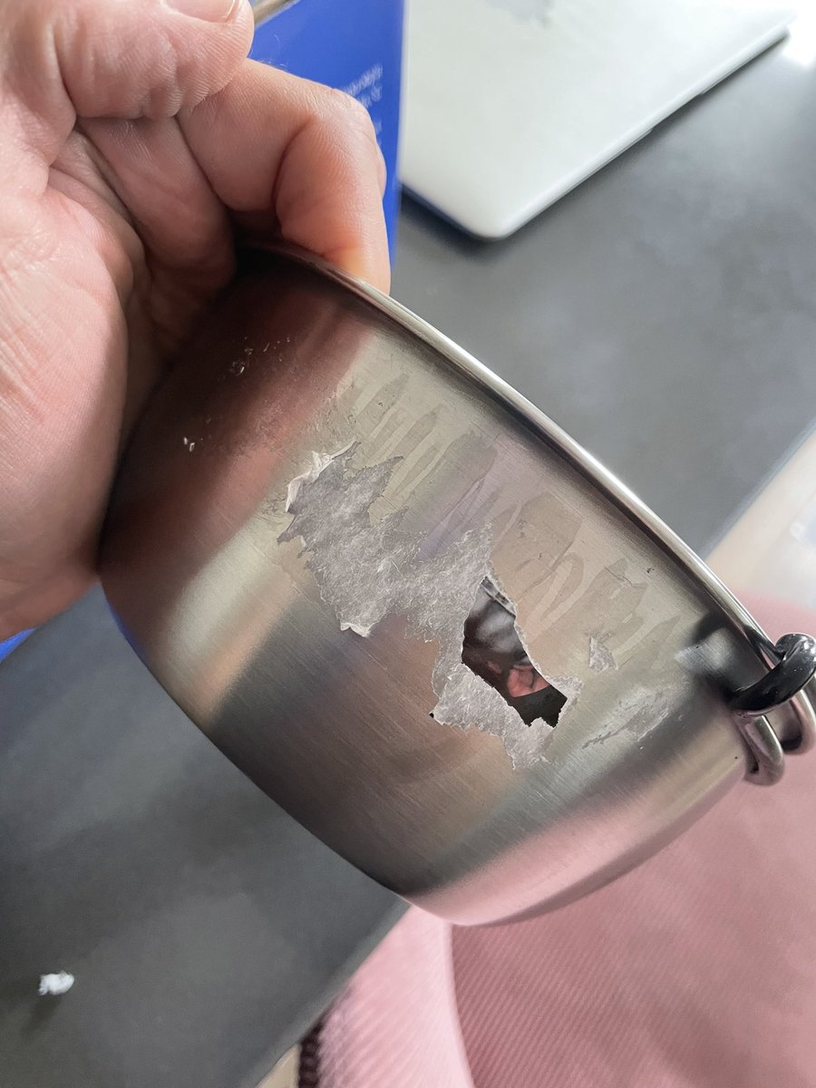 evanjstern's tweet photo. What absolute villain invented stickers that do this https://t.co/JQqiG1oXQX