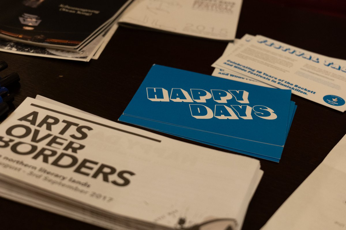 Some Happy Days Enniskillen Festival friends, volunteers &amp; supporters shared their festival stories with author Seamas Mac Annaidh last week. 
There's still time to share your story &amp; help map the town's literary heritage! Email submissions@happydaysstories.com before July 15th🖊️