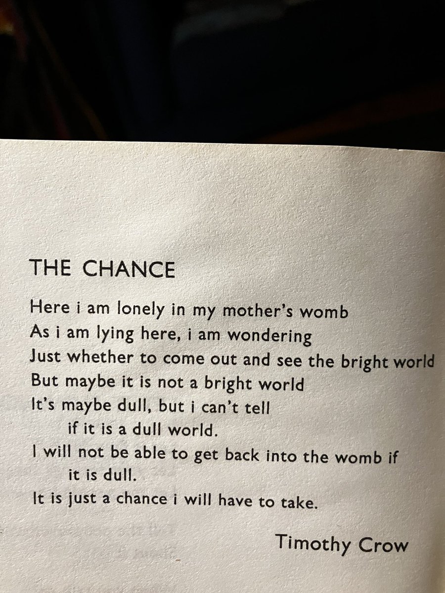 These poems by East End schoolchildren in the early 1970s are so touching. Hopes, worries, flights of imagination — all coaxed out of these kids by their teacher Chris Searle, who was sacked for publishing the poems… then reinstated after his pupils went on strike!