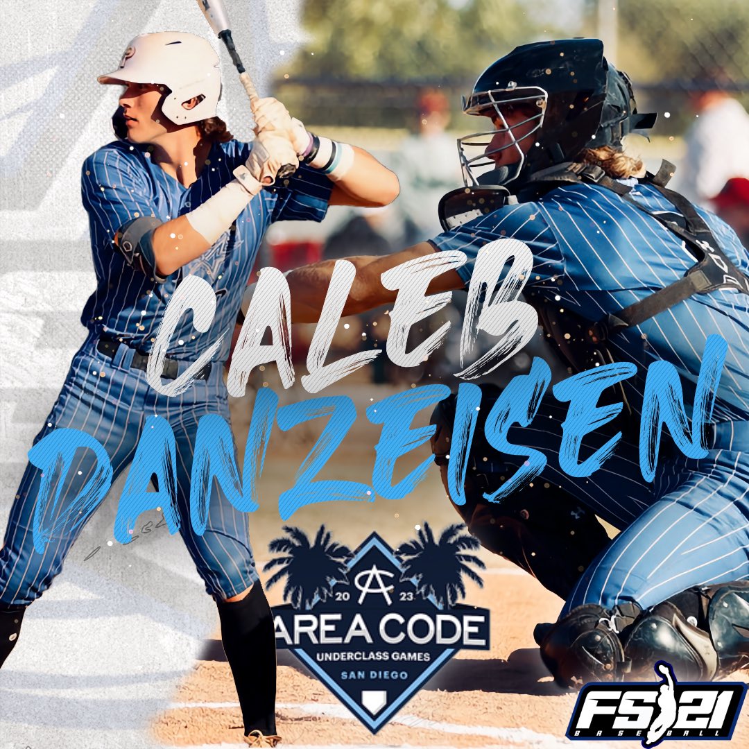 FS21_Baseball's tweet photo. Congrats to Caleb Danzeisen (@CalebDanzeisen) for selection to the 2023 Underclass Area Code Games! The top 175 players from the class of 2025/2026 compete at University of San Diego, scouted by all 30 MLB teams and NCAA coaches. Well done, Caleb! #ACGames23 #RoadToTheCodes https://t.co/OgIgzLzFUp