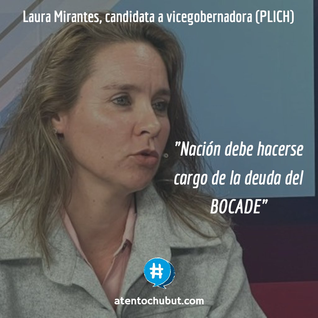AtentoChubut's tweet photo. Lo dijo Laura Mirantes (@LauMirantes), candidata a vicegobernadora de Chubut (#PLICH) a @actualidad2_0 sobre la futura administración de la deuda externa provincial. "Ellos tienen un compromiso directo con la deuda que tiene #Chubut. Si no lo hacen, será judicializado". https://t.co/UKaf2iJvy5