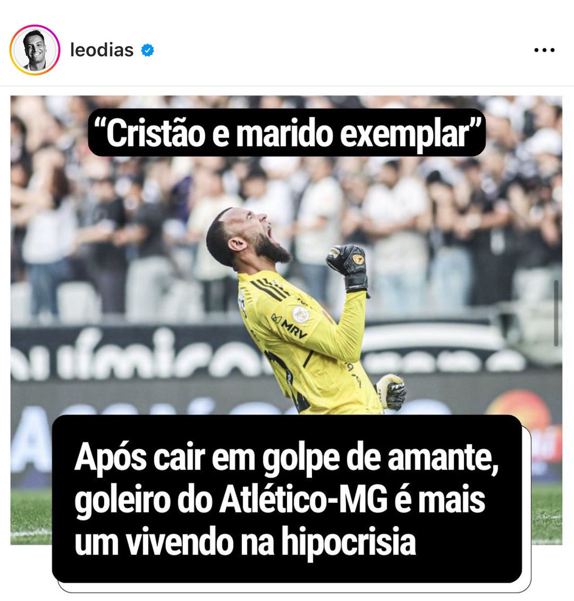 Agora que Léo Dias chegou no futebol, não vai sobrar um cristão no campeonato brasileiro