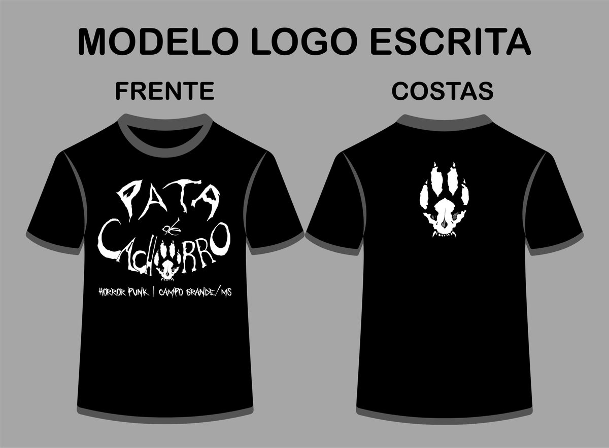 PataDeCachorro's tweet photo. 👕 Encomende agora as camisetas da Pata de Cachorro! Modelos: logo frontal, Mapinguari, Corpo Seco e Velho do Saco. Opções: normal, baby look, regata e manga longa (+R$5). Pré-venda: R$50 (1 camiseta) ou R$45 (2+). Enviamos para todo o Brasil! 📦 Encomendas Inbox! #PataDeCachorro https://t.co/w56YmiAt81