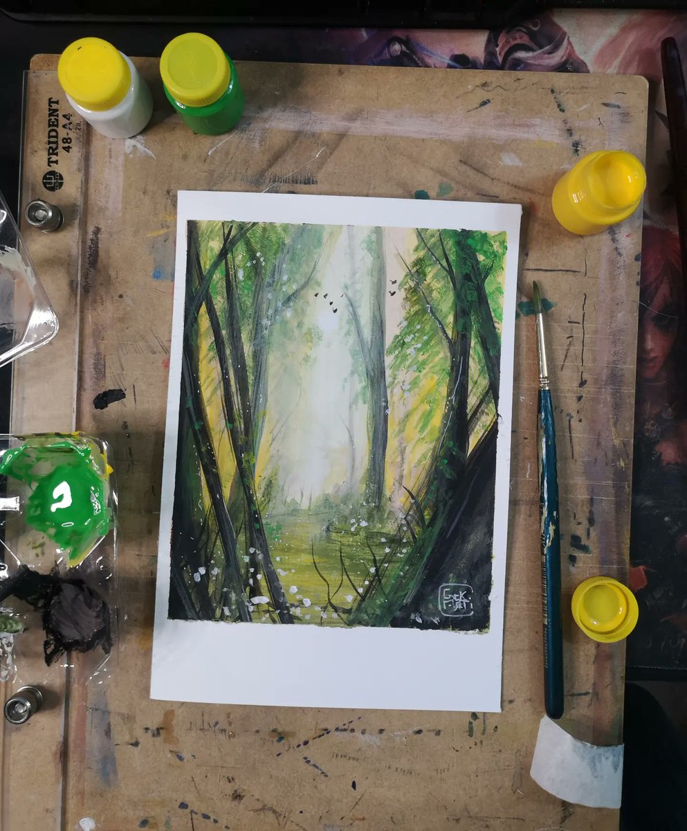 erick_arti's tweet photo. Gente minha primeira vez usando guache. Nรฃo รฉ de marca profissional mas tรก valendo ๐๐ฟ
#guache #guache #art #draw #drawing #comissionsopen #comission #comissionworld #comissionsopen #naturalart #artgouache #artist #forest https://t.co/woYMvkaG5Q