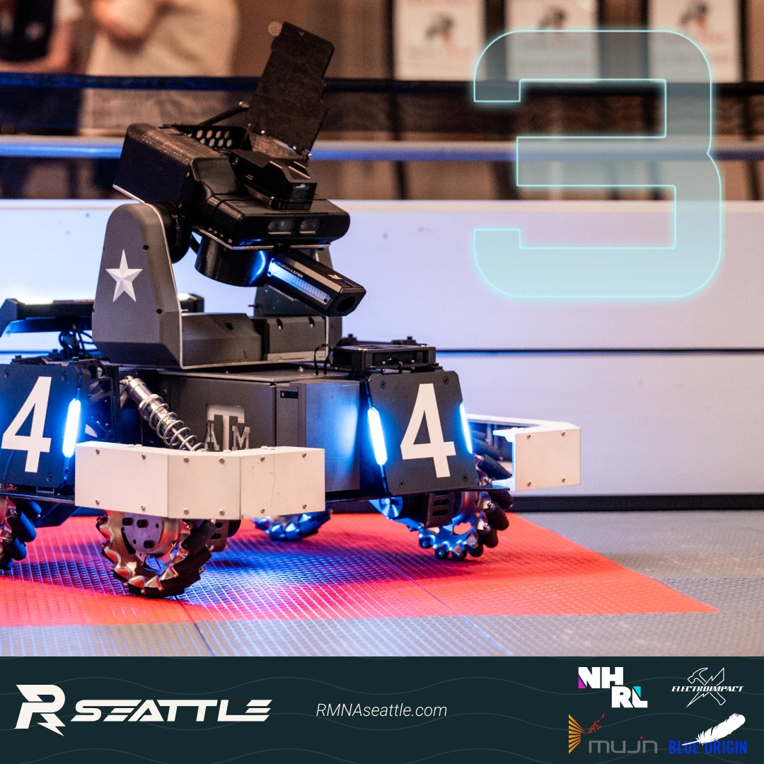 arcroboticscomp's tweet photo. 3 days until the action begins! #RMNASEA

July 7 - 9th
Husky Union Building
https://t.co/Zk0JPA3zUB

#robomaster #robomasterNA #robomaster2023 #robotics #roboticscompetition #STEM #seattle https://t.co/e9unnDdIxJ