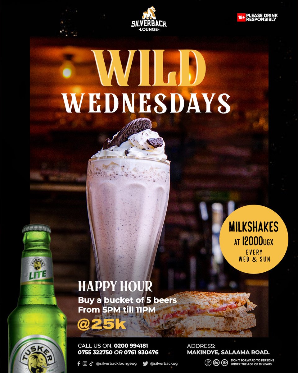 silverbackug's tweet photo. Midweek treat: discounted milkshakes! Indulge your sweet tooth today. 🥤

Don't forget our happy Hour on beer running from 5pm to 11pm (every Mon to Thur)🍻🍺

#specialoftheday #HappyHour #milkshakes https://t.co/PPTvmocQzj