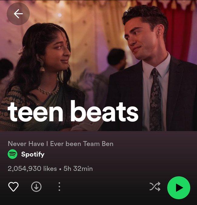 SellyPace's tweet photo. Spotify un buon intenditore😉
Anch'io non sono mai stata Team Ben.
Per sempre Team Paxton, Team Devi e Team Daxton❤️
#NeverHaveIEver #NonHoMai #Daxton https://t.co/VdZdEtrgAK