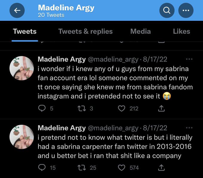FASTNlGHTS's tweet photo. dead madeline argy met sabrina 😭 https://t.co/LV274S9JzG