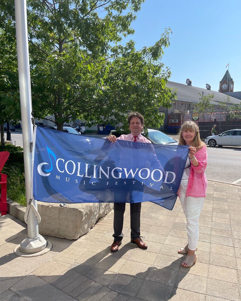 Today, the Town raised a flag celebrating the launch of Collingwood Music Festival Week. In attendance were the Mayor, Members of Council, MP Terry Dowdall, and MPP Brian Saunderson. 

Learn more about this world-class event at collingwoodfestival.com