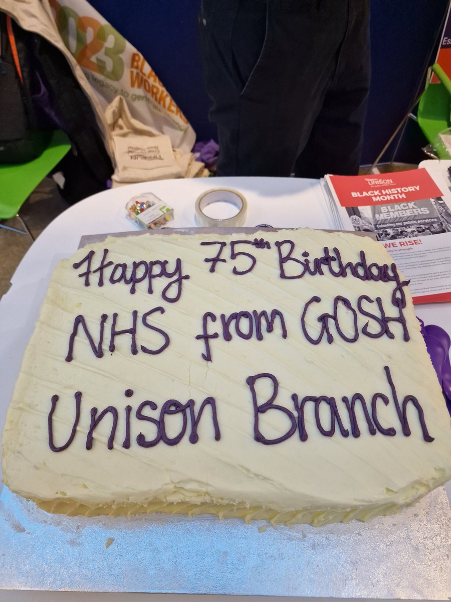 bkodunlami's tweet photo. GOSH Unison is proud to celebrate  the 75th anniversary of the  Windrush generation, the year of Black workers in Unison, and the NHS 75th birthday . It was lovely to see the turnout from members to celebrate such momentous milestones and legacy. 
#ThankyouNHS https://t.co/XhAJbdluUg