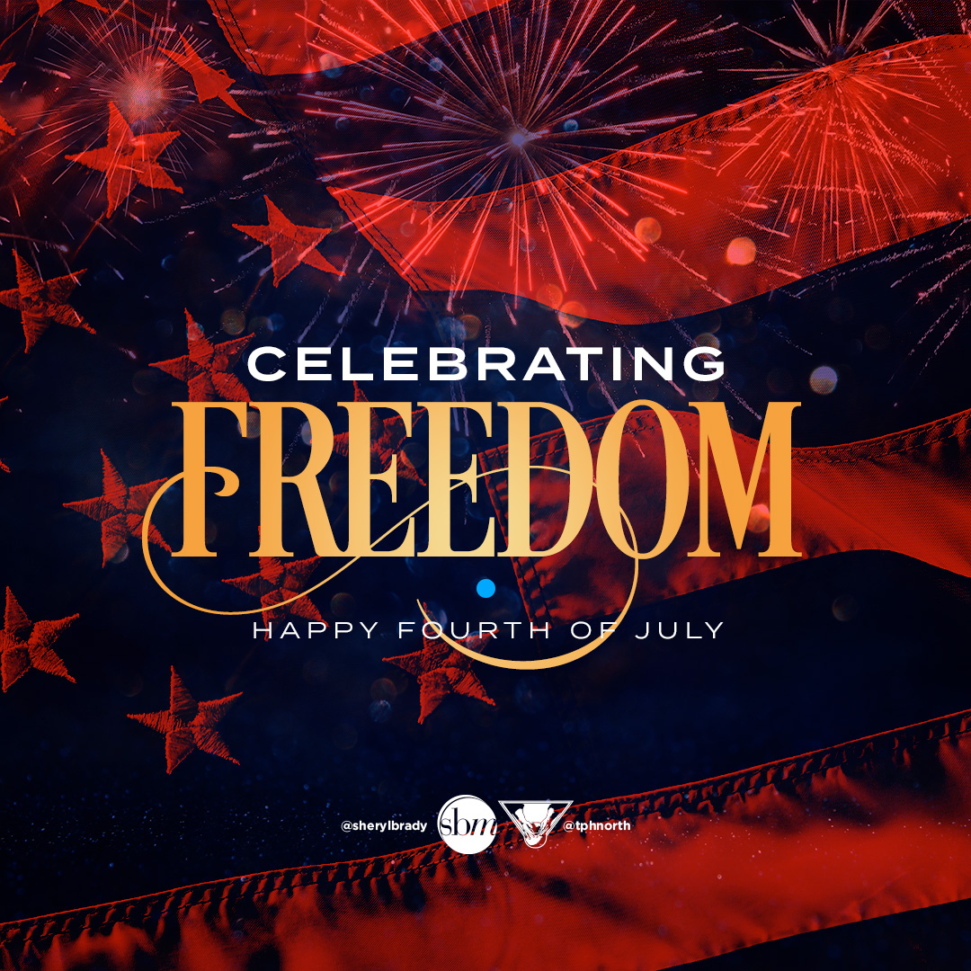 Happy Fourth of July! Today, a day of celebration, I honor my father and all those who have fought and died for our freedom. But I also celebrate the freedom we are blessed with through Christ - freedom from death, sin, and the enemy Let us enjoy this day and stay safe.