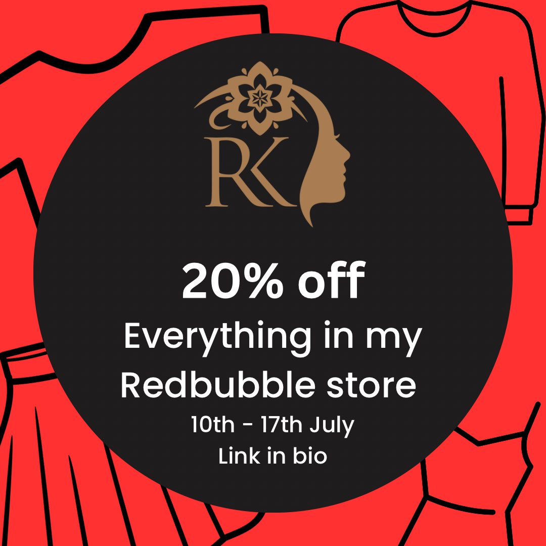 rarakoala's tweet photo. 20% off store wide at @redbubble  from 10th - 17th July on tees, tops, sweaters, hoodies, dresses, skirts, mugs, and more.
My current collections are, You’re so Funny Honey, Enemy Skulls, Kute Koala and Butterflies, Flars n Feathars.
#printondemand #ukdesigner #MHHSBD https://t.co/Rl1eeimW2h
