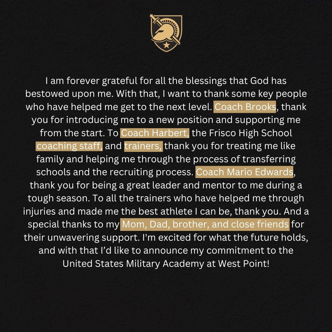 Committed⚔️ <a href="/ArmyWP_Football/">Army Football</a> <a href="/FHSRACCOONFB/">FRISCO HS FOOTBALL</a>