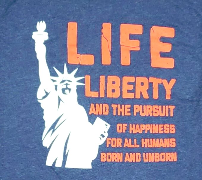HolyTrinity1970's tweet photo. 🙏👍🇺🇸 I’m wearing this T shirt today that I got online years ago from “Priests for Life”.
#AbortionIsMurder #AllLivesMatter #AbolishAbortion #TrueCatholicsDefendTheUnborn #ProLife #DefendTheUnborn #Freedom #Liberty https://t.co/G1zvM5zdjx