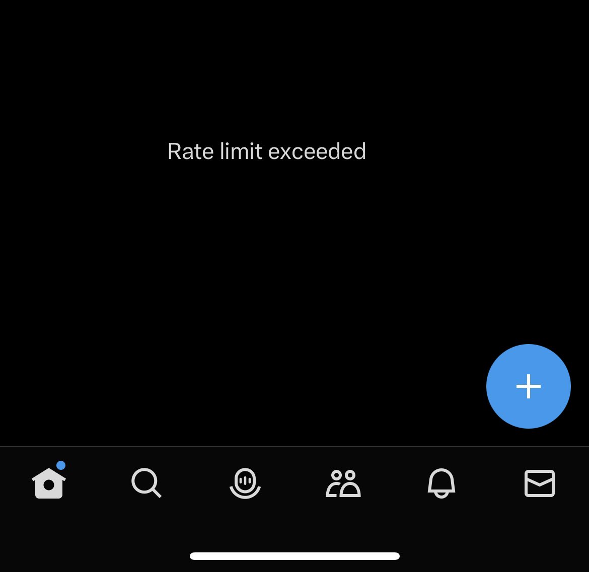 BlueWanderer748's tweet photo. 🤣🤣 I can’t see anything ya’ll post for the rest of the day?! 💀 This can’t be good. Especially for small creators!
#limitreached #twitter #Twitterlimit https://t.co/Xi1ocGjETl