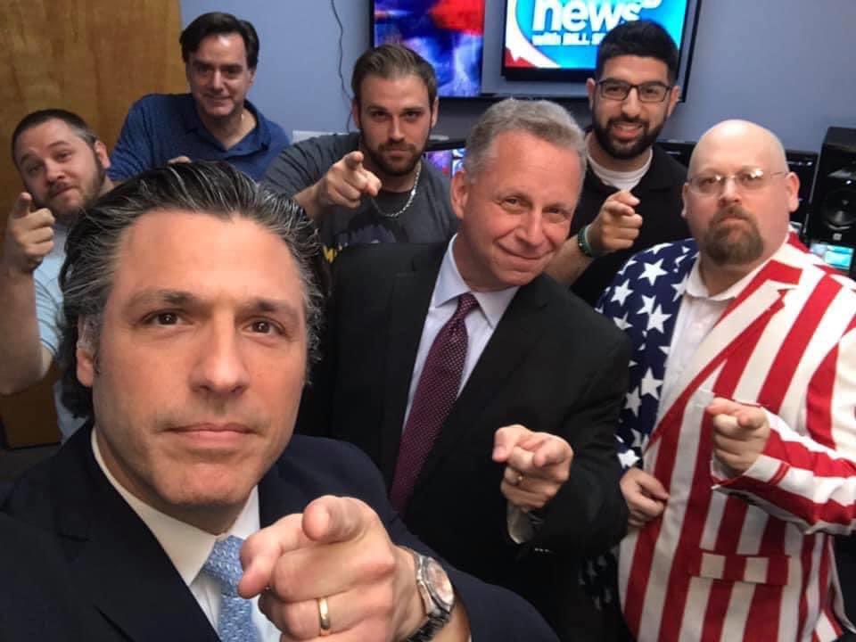 GeorgeFalkowski's tweet photo. Today’s #FalkowskiFlashback only goes back a few years. Fourth of July at #ChasingNews! That might be the last holiday worked in my media career, and Heaven knows there were more than enough of those to go around! @paulporowski @CoachTFarrell @TheJerryBurke https://t.co/U8ELpHHe9g