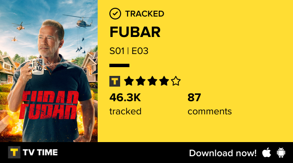 Caroperle24's tweet photo. Je viens de regarder l'épisode S01 | E03 de FUBAR ! #utap  https://t.co/2z8V3Bp67L #tvtime https://t.co/00V6LVUfpb