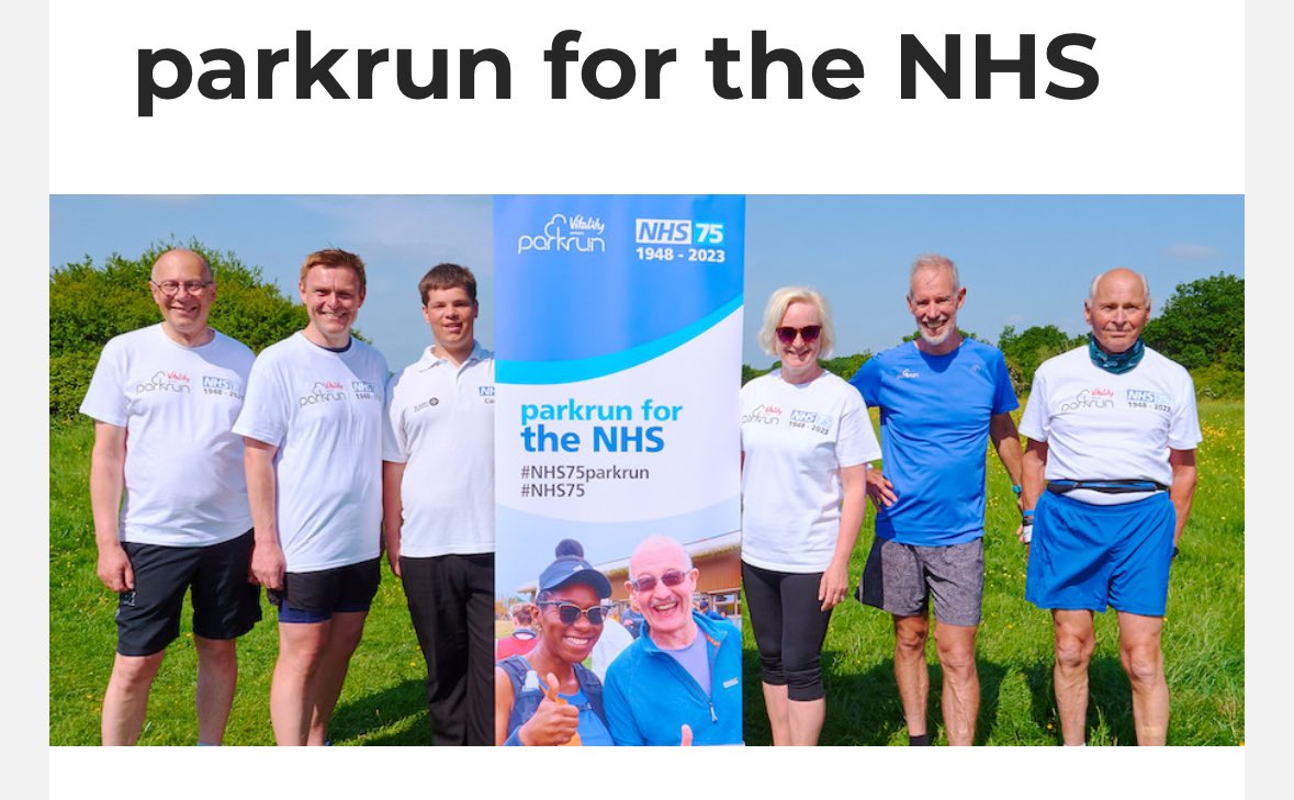This week, we're celebrating our precious #NHS!  We're building locally on our links with medical professionals who can help spread the word of how <a href="/parkrunuk/">parkrun UK</a> can impact positively on health in so many ways and our wonderful 5k Your Way group 🙌 Please wear blue this Saturday! 💙