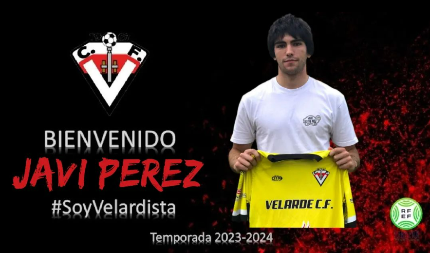 Velarde_CF's tweet photo. ✒️ Javi Pérez firma con el #VelardeCF para la temporada 2023-2024
▶️ El joven guardameta llega cedido del @CDLaredo , donde alternó encuentros la temporada pasada en 2ª RFEF y LN.
🙌❤️ ¡Bienvenido Javi!
#VamosVELARDE
#SoyVELARDISTA
❤️🖤 https://t.co/1L6tcagms1