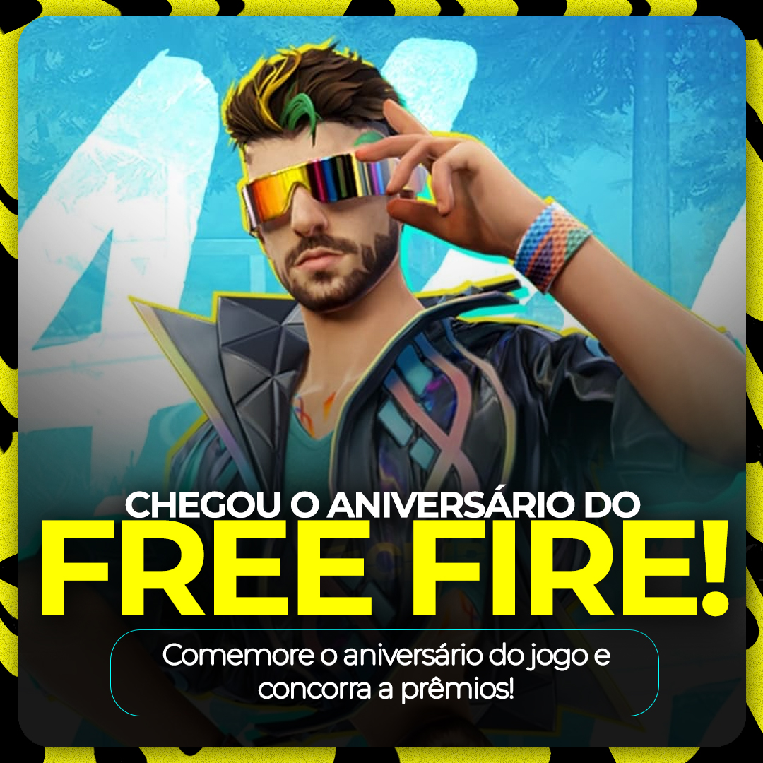 Free Fire comemora sexto aniversário com Alok