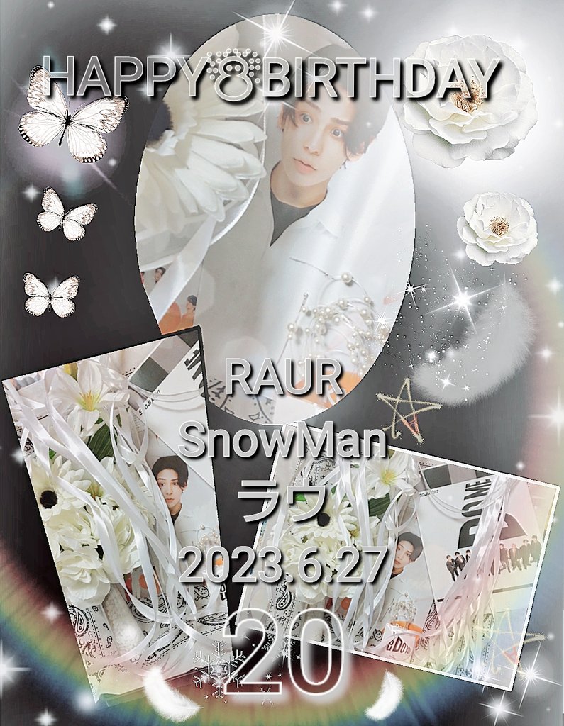 aayyaa527's tweet photo. #SnowMan ＃ラウール誕生祭2023
☃HAPPY🤍BIRTHDAY☃
ラウちゃんお祝い遅くなってごめんね🙏
キラッキラに輝くラウ👼
��っ白なキャンパスには所々8色に染められていてそしてこれからもっと色んなcolorがのせられていくのね✨素敵なcolorになりますよぅに☃❄ https://t.co/Rzt3i5gE5y