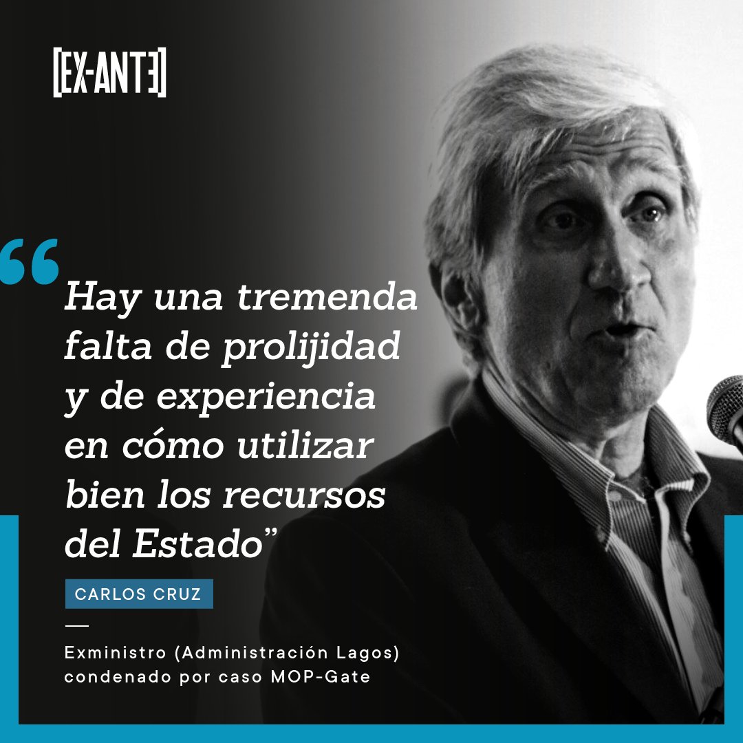 exantecl's tweet photo. Han pasado más de 20 años desde que estalló el caso MOP-Gate, que involucró al exministro Carlos Cruz, quien afirma que hay grandes diferencias entre esa situación y el reciente escándalo desatado por RD ➟ https://t.co/CEbB1lcH64 https://t.co/Fz6iPsCEOX