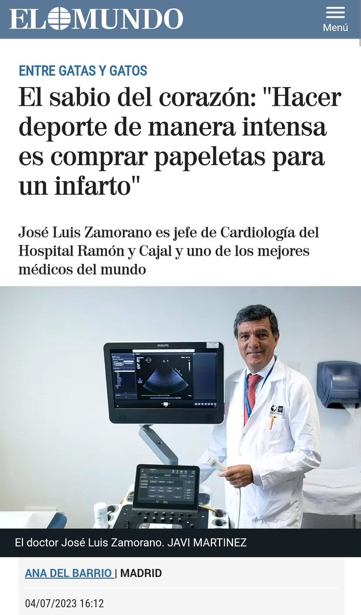 Absolutamente en contra de la evidencia científica más aplastante que dice precisamente lo contrario sobre este tema. El ejercicio intenso es beneficioso para la salud.