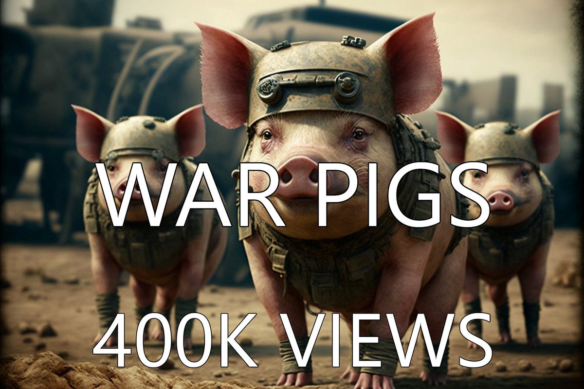 aiartbysurya's tweet photo. Never would I have imagined that this video would blow up as hard as it did. Thank you everyone for the support.

#warpigs #blacksabbath #midjourney #youtube #aigeneratedart https://t.co/SR1rG8u1hI