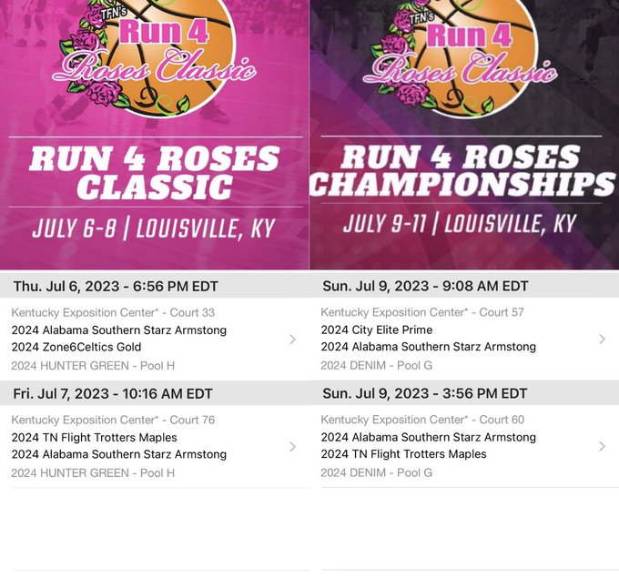 Last trip to Louisville with <a href="/2024_25starz/">Southern STARZ 2027 Armstrong</a> 
🏀<a href="/TFNsRun4Roses/">TFN's Run 4 Roses</a>
