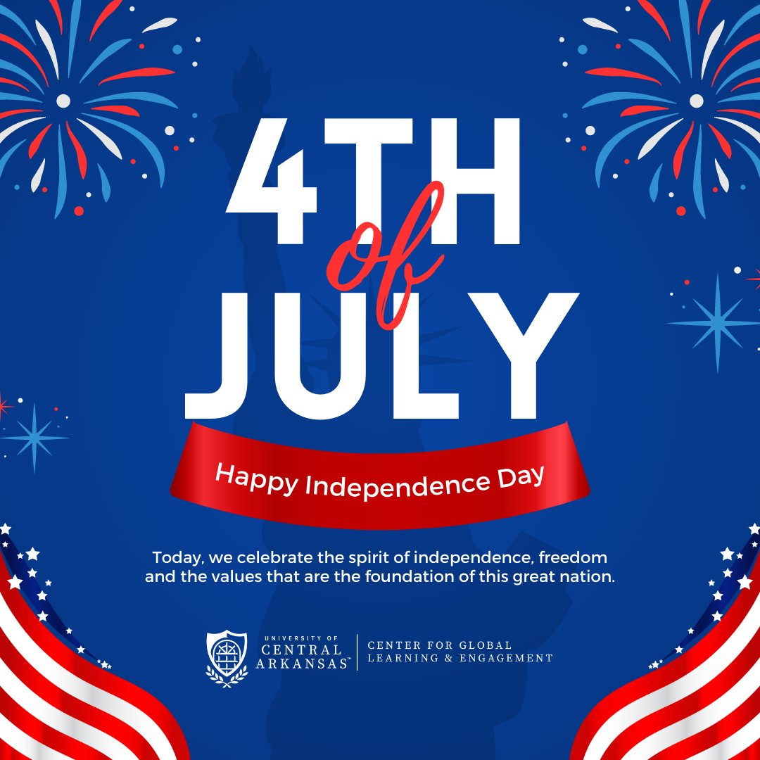 The Center for Global Learning and Engagement is wishing you a wonderful Independence Day!

Happy 4th of July! 

#4thofjuly