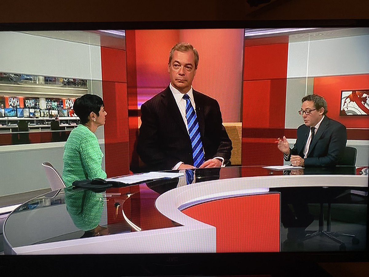 People are always say Nigel Farage is a massive ****  - turns out he is pretty massive. Just look at the size of him on BBC News tonight.