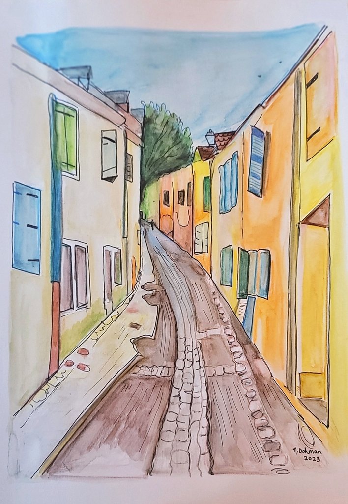nataliedohman's tweet photo. 1 of a series of paintings of #france 

Chaumont.

#art #drawing #watercolor #illustration https://t.co/8KWOi9i4YR