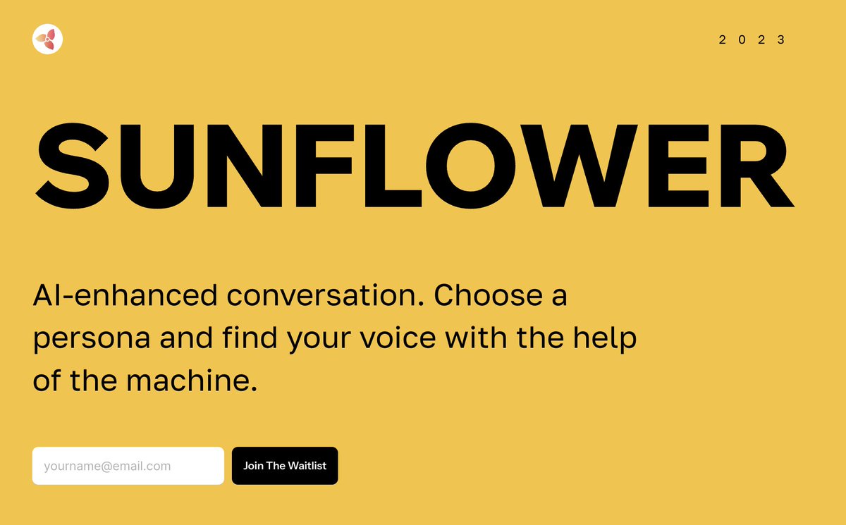 Something is coming 👨‍🍳. Person-to-person, not person-to-bot. Join the beta waitlist at sunflower.industries