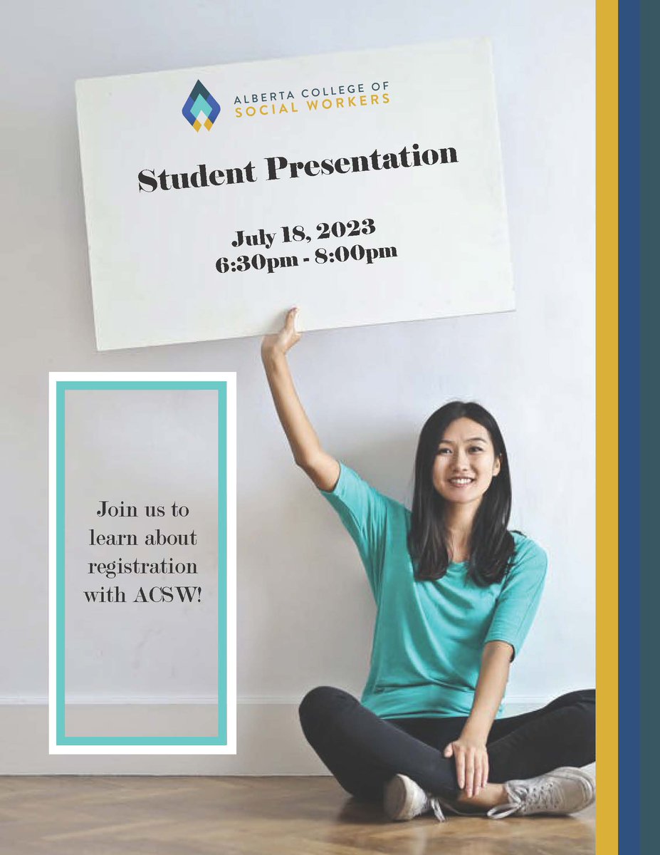 Join us to learn about registration with ACSW! Click here to register: bit.ly/3D0hxB9