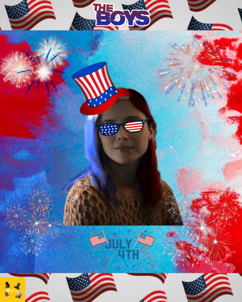 VOUGHTPRIME's tweet photo. HAPPY BIRTHDAY ‘MERICA 🇺🇸

Here is my Annie January 4th of July Edit 🇺🇸

I love this edit 🇺🇸

#ErinMoriarty #ErinMoriartyEdit #AnnieJanuary #AnnieJanuaryEdit #Starlight #StarlightEdit #TheBoysTV #VoughtInternational https://t.co/hb5EfIDXWq