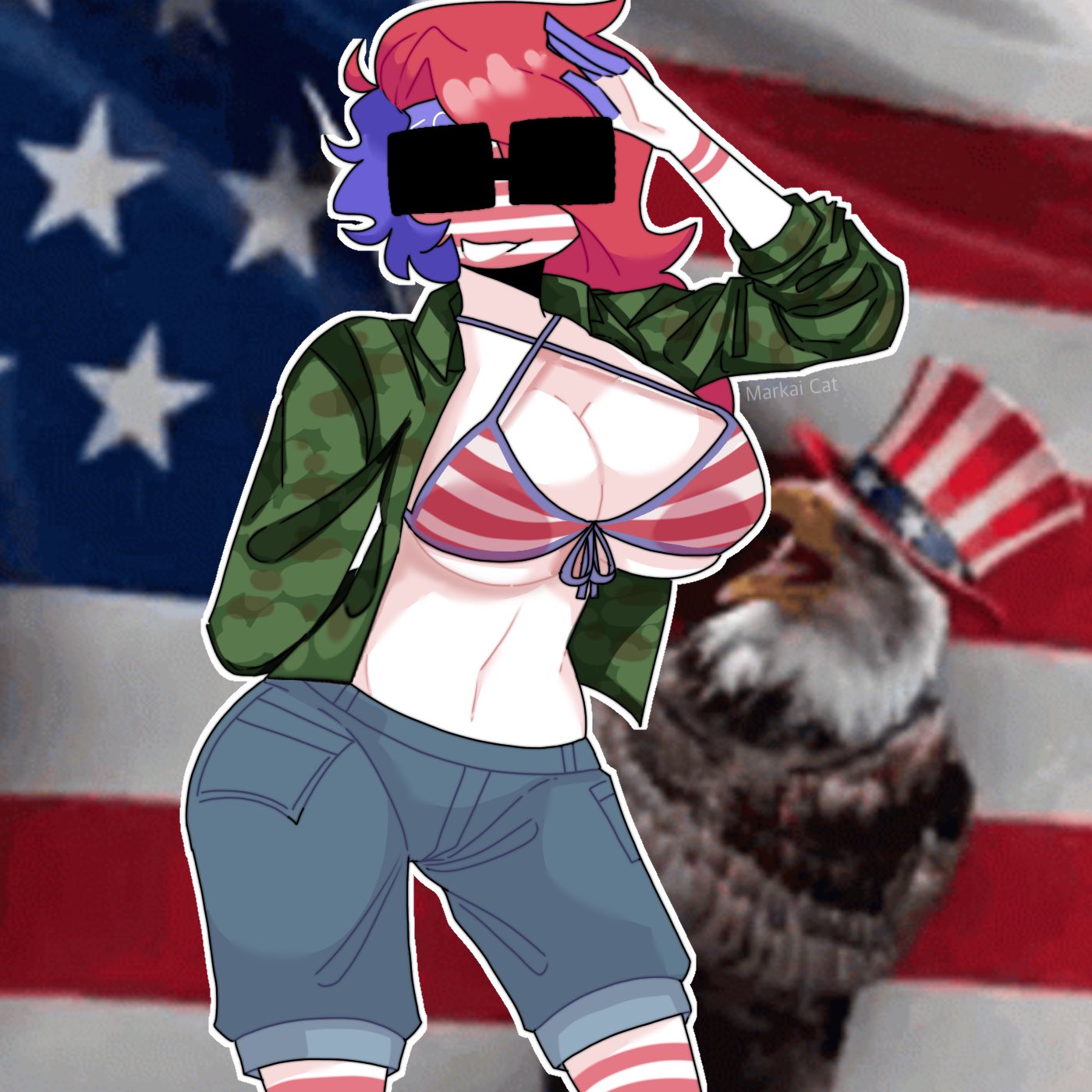 Markai Cat 🇺🇸🦅 on X: The countryhumans fandom likes to draw the Word Cup  winning countries f-cking over the losing country. I wanted to add my own  spin on it . #CountryHumans #