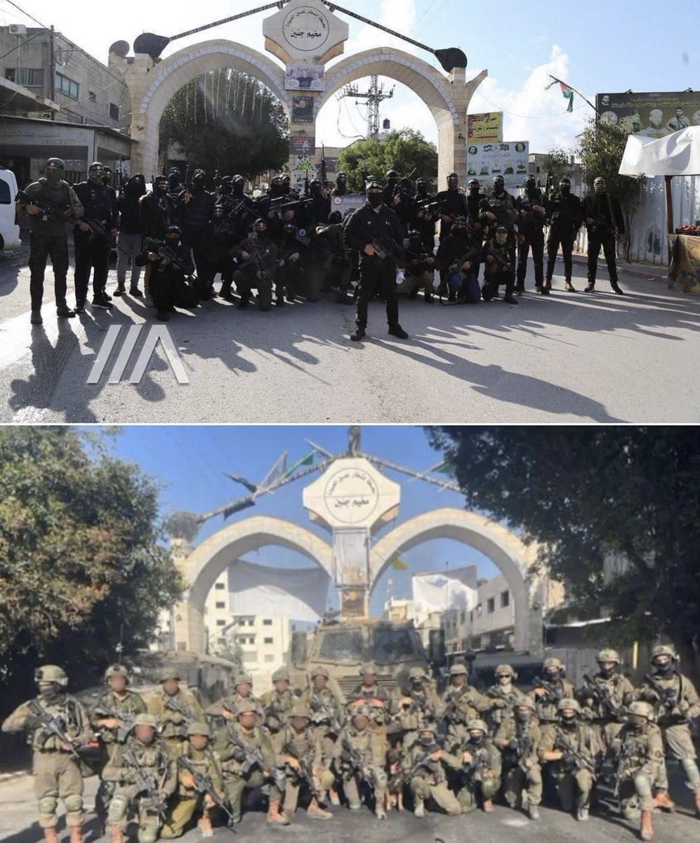 A week ago, Jenin terrorists took this picture with a sign that says “you won’t enter here.”

Today the <a href="/IDF/">Israel Defense Forces</a> took this picture. 

Savage. 

Love the IDF.