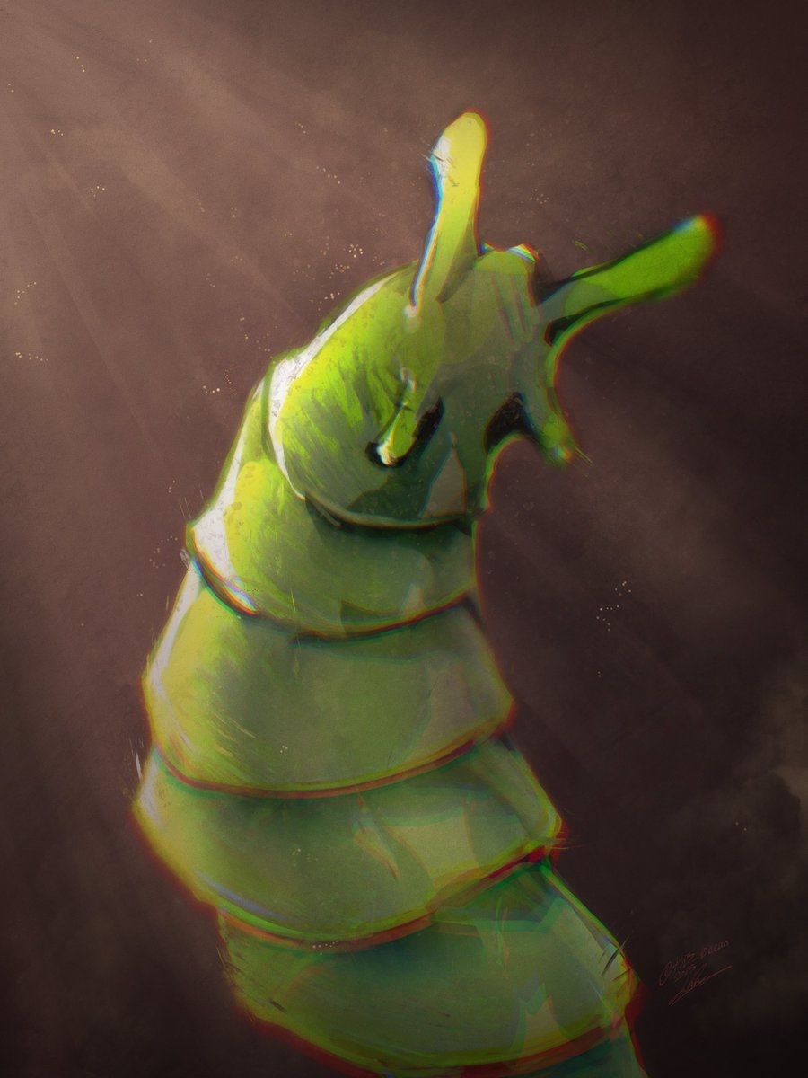 Th3_0cean's tweet photo. slugmo portrait
slugmo the all powerful 
why did i draw this slug twice help me

#slimeciclefanart https://t.co/Pp2VsGkoNp
