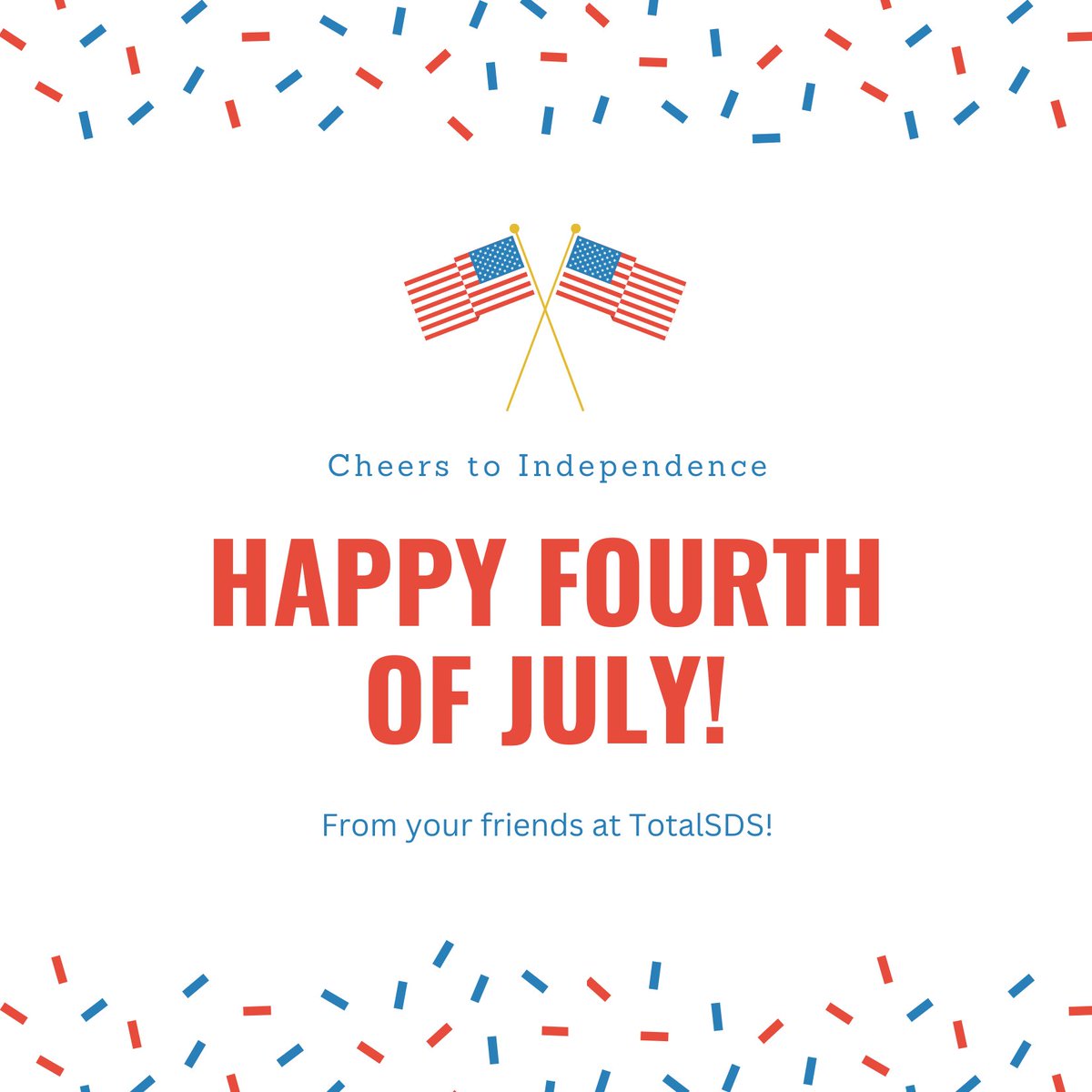TotalSDS's tweet photo. Happy 4th of July from your friends at TotalSDS! https://t.co/YKCc7o1gZv