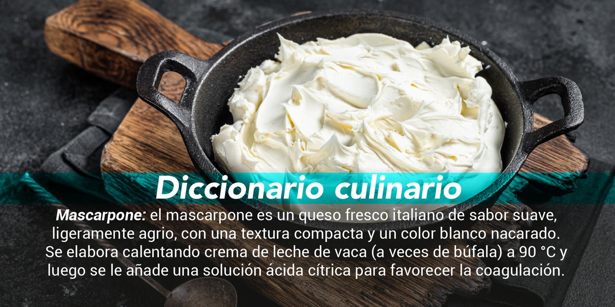 saborearte's tweet image. El mascarpone es un queso con un alto contenido de materia grasa (de 50 a 80%) que se suele combinar con una variedad de ingredientes. Además, es un ingrediente esencial en el famoso postre italiano, el tiramisú.

#Saborearte #VivirConsentido #Mascarpone
