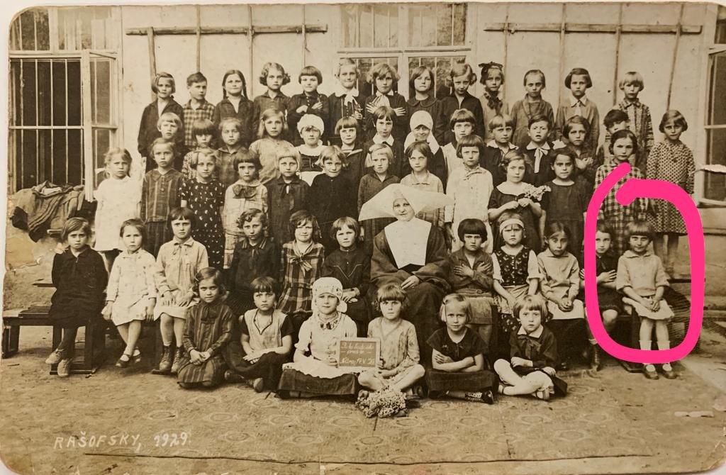 Dan_Lande's tweet photo. De la foto sabemos que fue sacada en 1929 en Nitra, Eslovaquia. Sabemos cuál de las nenas es la abuela Juliana, también que en el dorso hay un mensaje firmado por la monja que la salvó. Lo que ignoramos es todo lo que la foto va a desencadenar cuando yo la lleve conmigo a Nitra. https://t.co/Lc1DO10WSq