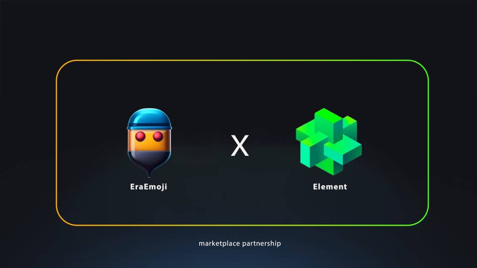 We are thrilled to announce our partnership with <a href="/Element_Market/">Element NFT Marketplace</a>

Element is a decentralized NFT integrated trading market.

To celebrate, we are giving away 5x FreeMint WL!  
📷 Follow <a href="/EraEmoji/">Emoji | Mint is Live!</a> &amp; <a href="/Element_Market/">Element NFT Marketplace</a>.
📷 Like + RT.  

⏲48hrs