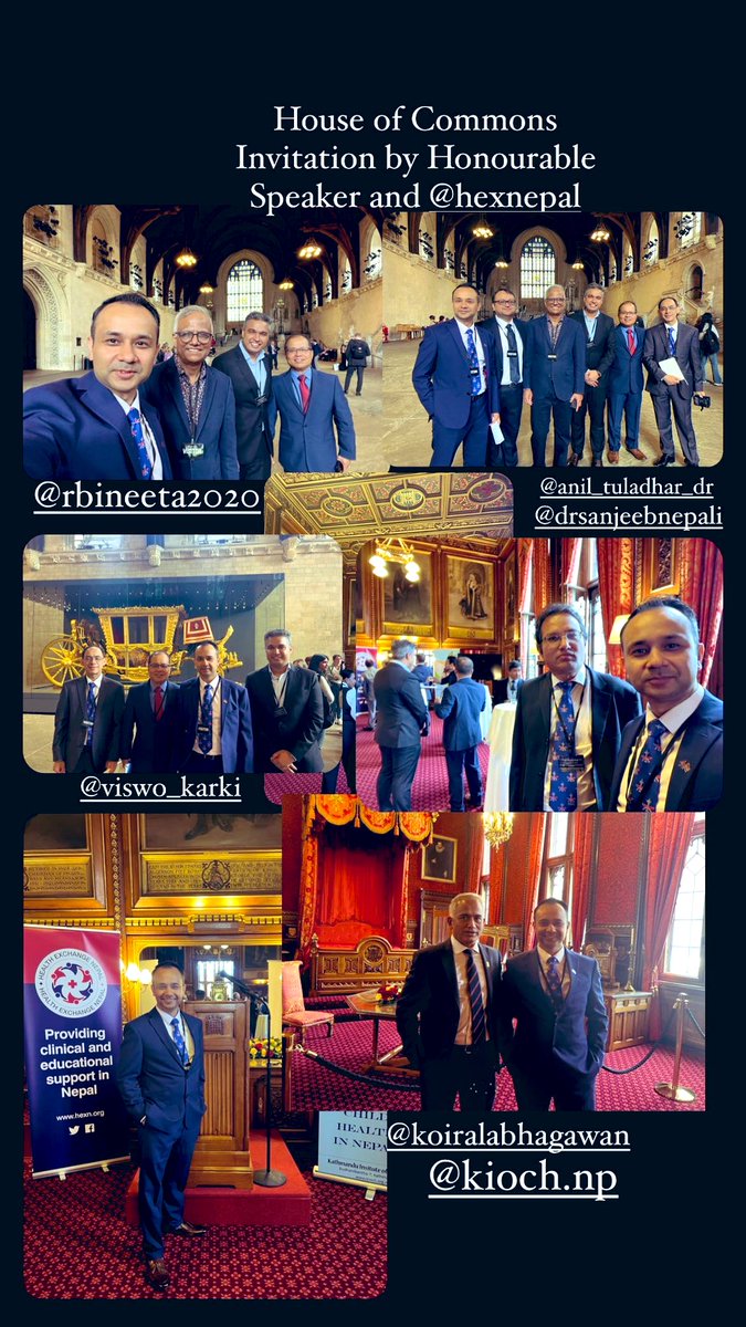 PrazNeuro's tweet photo. It was a pleasure to be invited to @HouseofCommons by Rt Hon @CommonsSpeaker and @HExNepal @RajDiabetes to represent @NDA__UK and Nepalese doctors diaspora in U.K. to discuss @KIOCH_Nepal represented by @KoiralaBhagawan . #childhealth #kioch #nda #nepal #uk https://t.co/6ZuQZwXQYu